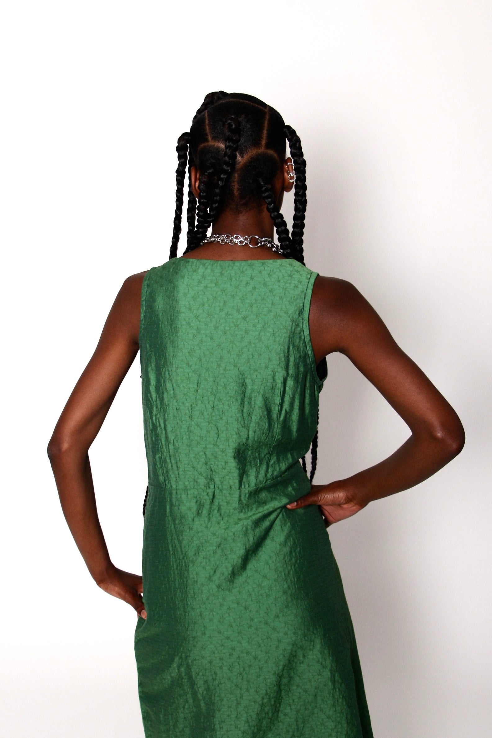 Robe en coton à liens