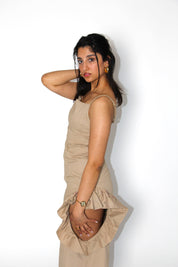 Robe à bretelle en coton