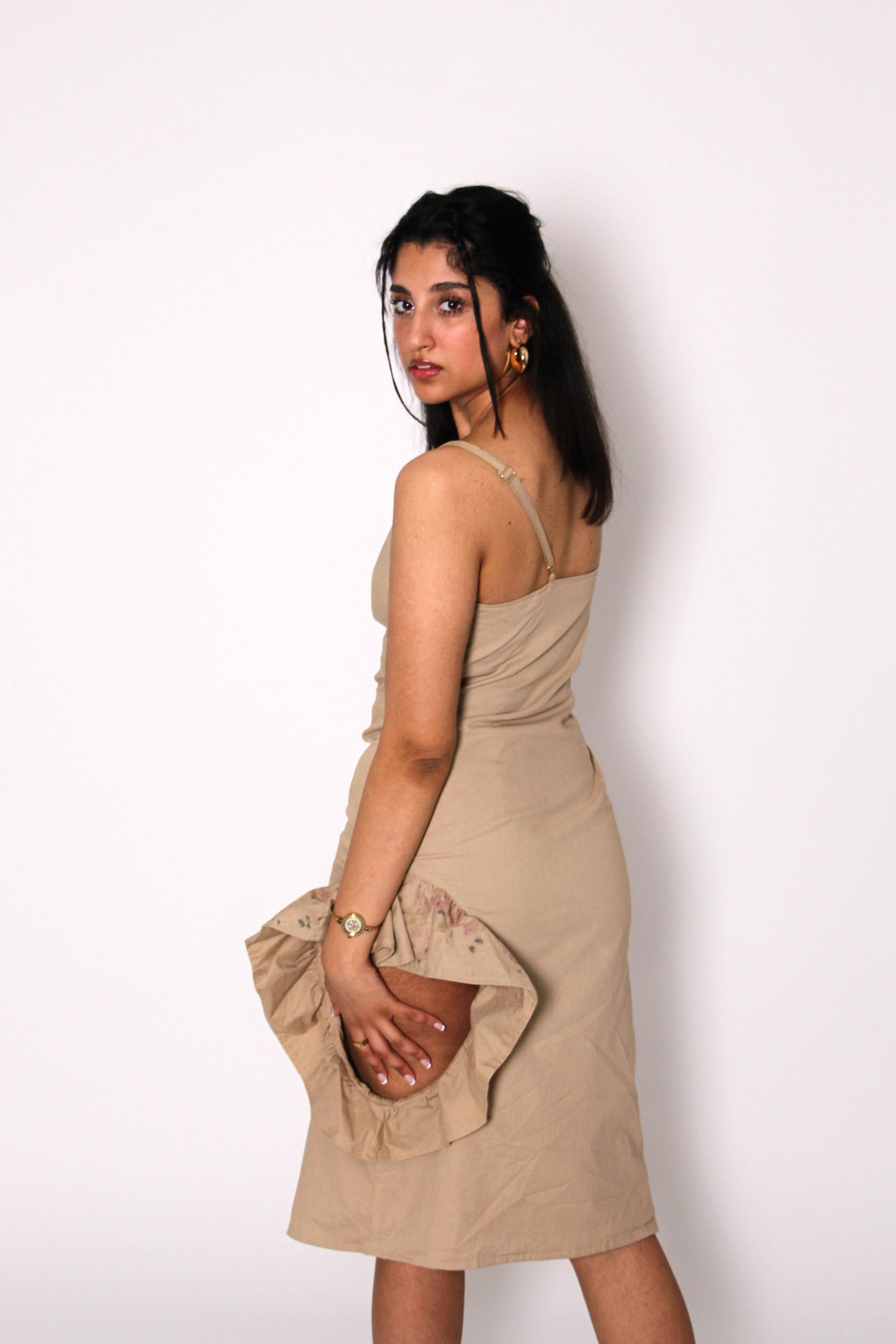 Robe à bretelle en coton